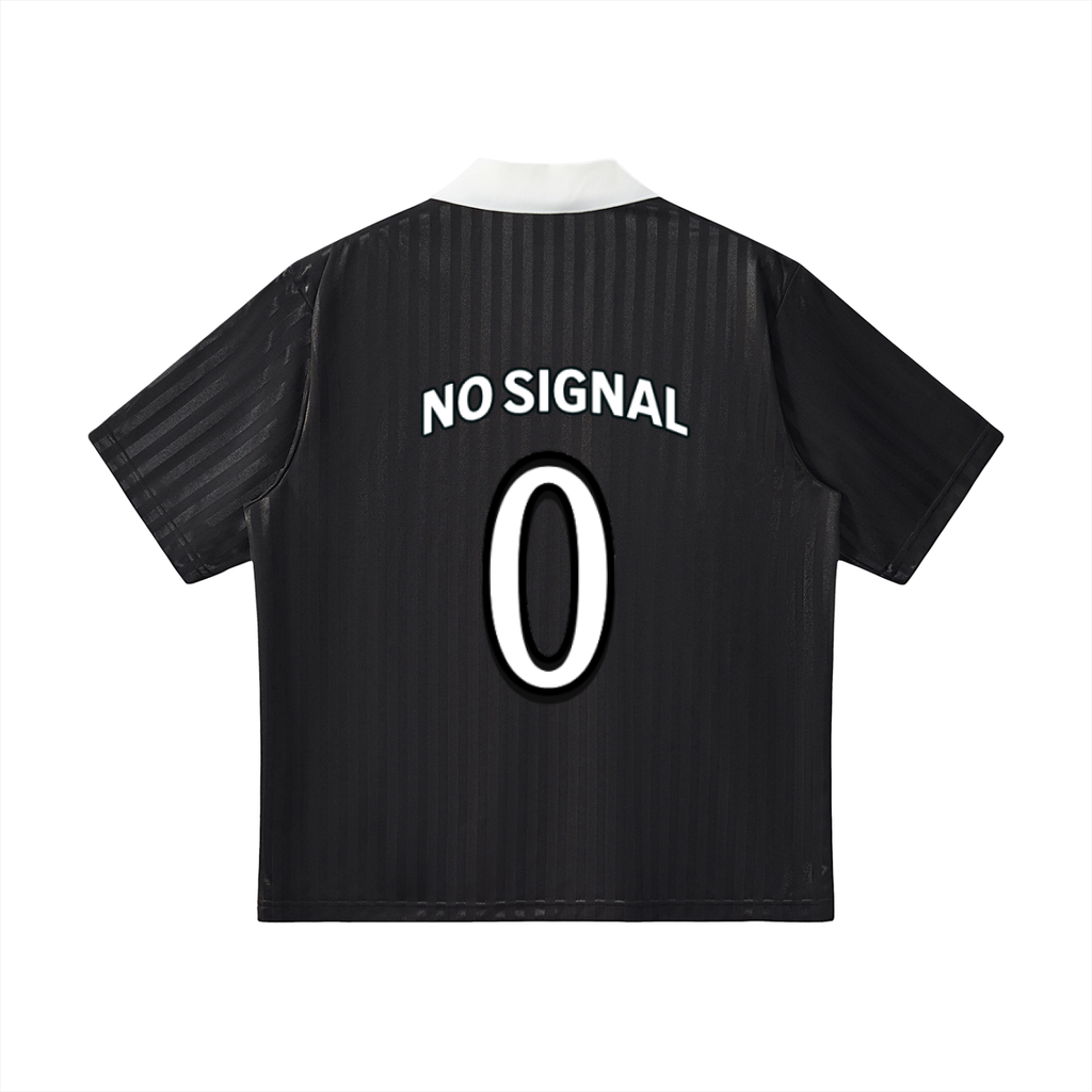 Contrast Collar Striped Soccer Jersey