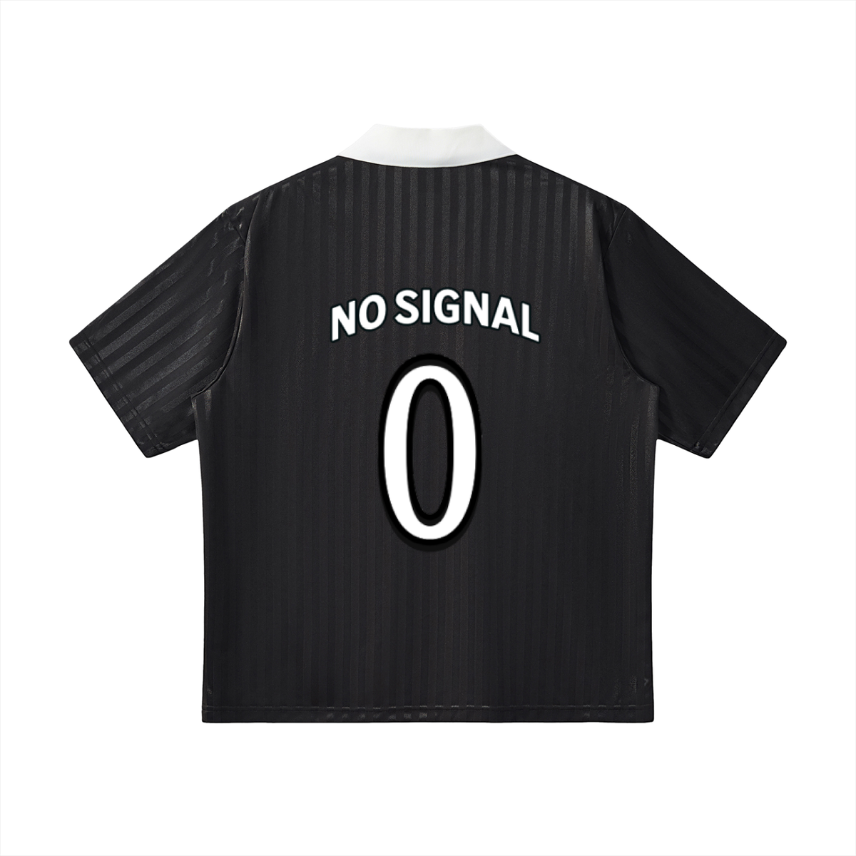Contrast Collar Striped Soccer Jersey