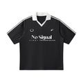 Contrast Collar Striped Soccer Jersey