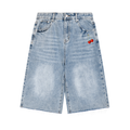 Men’s Vintage Wide Leg Denim Shorts